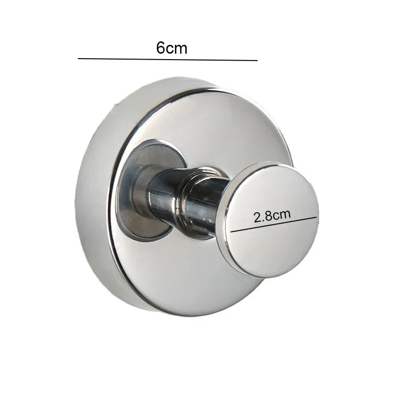 Suction Cup Hooks Heavy Duty Stainless Steel Wall Hook for Bathroom Kitchen Tile Glass and Mirror No Drilling Removable