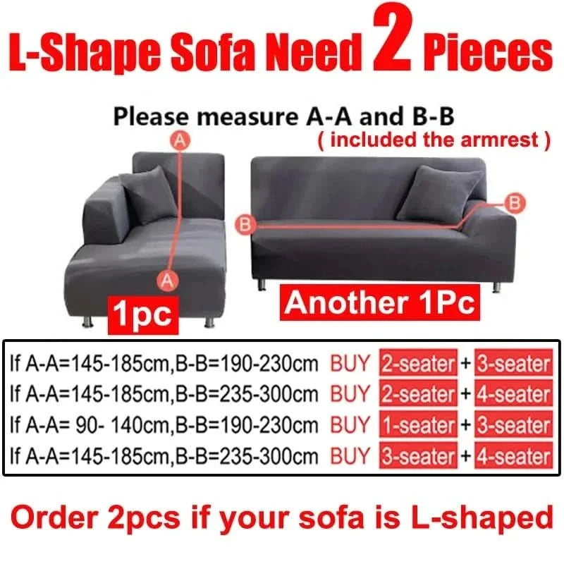 Stretch Velvet Sofa Cover Elastic Non-Slip Couch Slipcover Machine Washable Furniture Protector for Pets and Living Room