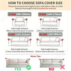 Non-Slip Jacquard Sofa Cover Stretch Couch Slipcover Machine Washable Pet-Friendly Furniture Protector for Living Room