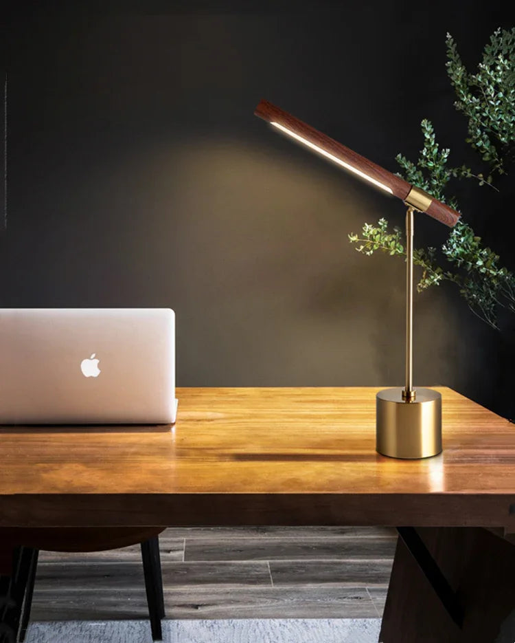 Modern Wood Table Lamp for Home Office — Harbor Light Co.