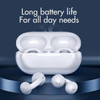 Open Ear Clip On Wireless Earbuds Bluetooth Bone Conduction Style Headphones with Touch Control and Charging Case