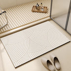 Super Absorbent Bath Mat Quick Dry Non Slip Bathroom Floor Mat with Rubber Backing Thin Washable Shower Mat for Bathroom Kitchen and Laundry Room