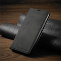 Faux Leather Wallet Phone Case for iPhone with Magnetic Closure Card Holder Slots and Kickstand Slim Flip Folio Cover