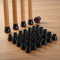 Silicone Chair Leg Floor Protectors Anti Scratch Furniture Leg Caps with Felt Pads for Hardwood and Tile Floors