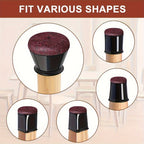 Silicone Chair Leg Floor Protectors Anti Scratch Furniture Leg Caps with Felt Pads for Hardwood and Tile Floors