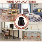 Silicone Chair Leg Floor Protectors Anti Scratch Furniture Leg Caps with Felt Pads for Hardwood and Tile Floors