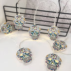 Halloween String Lights Battery Operated LED Decorative Light String with Spooky Character Shades for Bedroom and Indoor Party Decoration