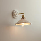 Vintage Ceramic Wall Sconce With Warm LED Glow — Harbor Light Co.