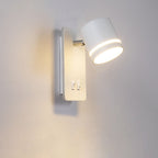 Modern Metal Wall Sconce for Bedroom and Living Room in White — Harbor Light Co.