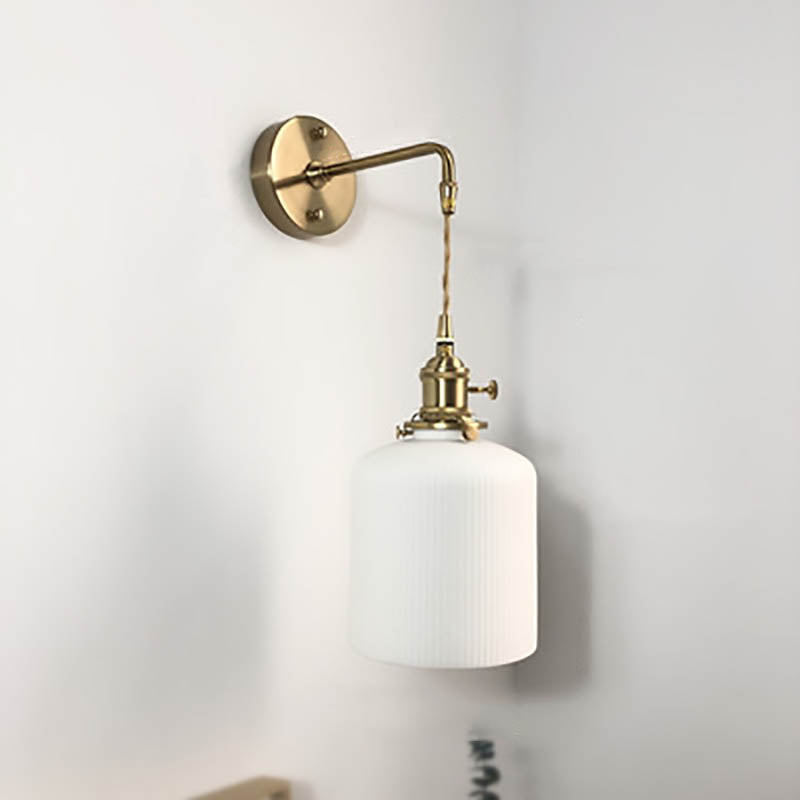 Modern Brass Ceramic Wall Sconce for Living Room — Harbor Light Co.
