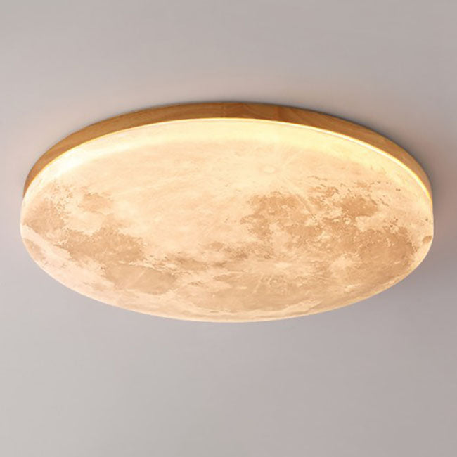 Modern Wood Flush Mount Ceiling Light With LED Bulbs For Bedroom — Harbor Light Co.