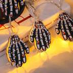 Halloween String Lights Battery Operated LED Decorative Light String with Spooky Character Shades for Bedroom and Indoor Party Decoration