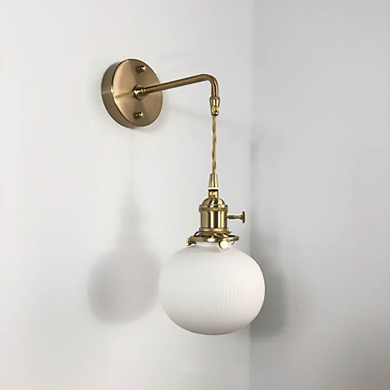 Modern Brass Ceramic Wall Sconce for Living Room — Harbor Light Co.