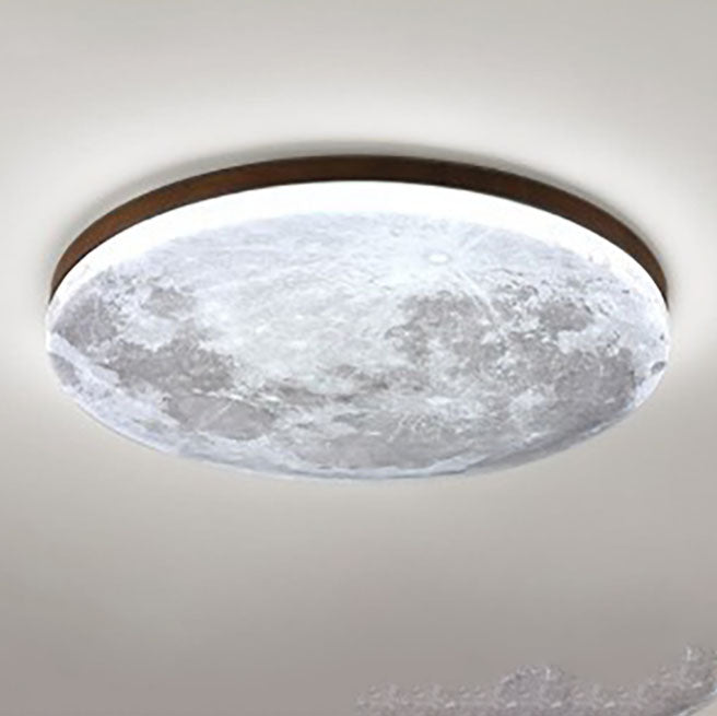 Modern Wood Flush Mount Ceiling Light With LED Bulbs For Bedroom — Harbor Light Co.