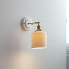 Vintage Ceramic Wall Sconce With Warm LED Glow in D — Harbor Light Co.