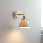 Vintage Ceramic Wall Sconce With Warm LED Glow in E — Harbor Light Co.