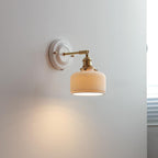 Vintage Ceramic Wall Sconce With Warm LED Glow in J — Harbor Light Co.