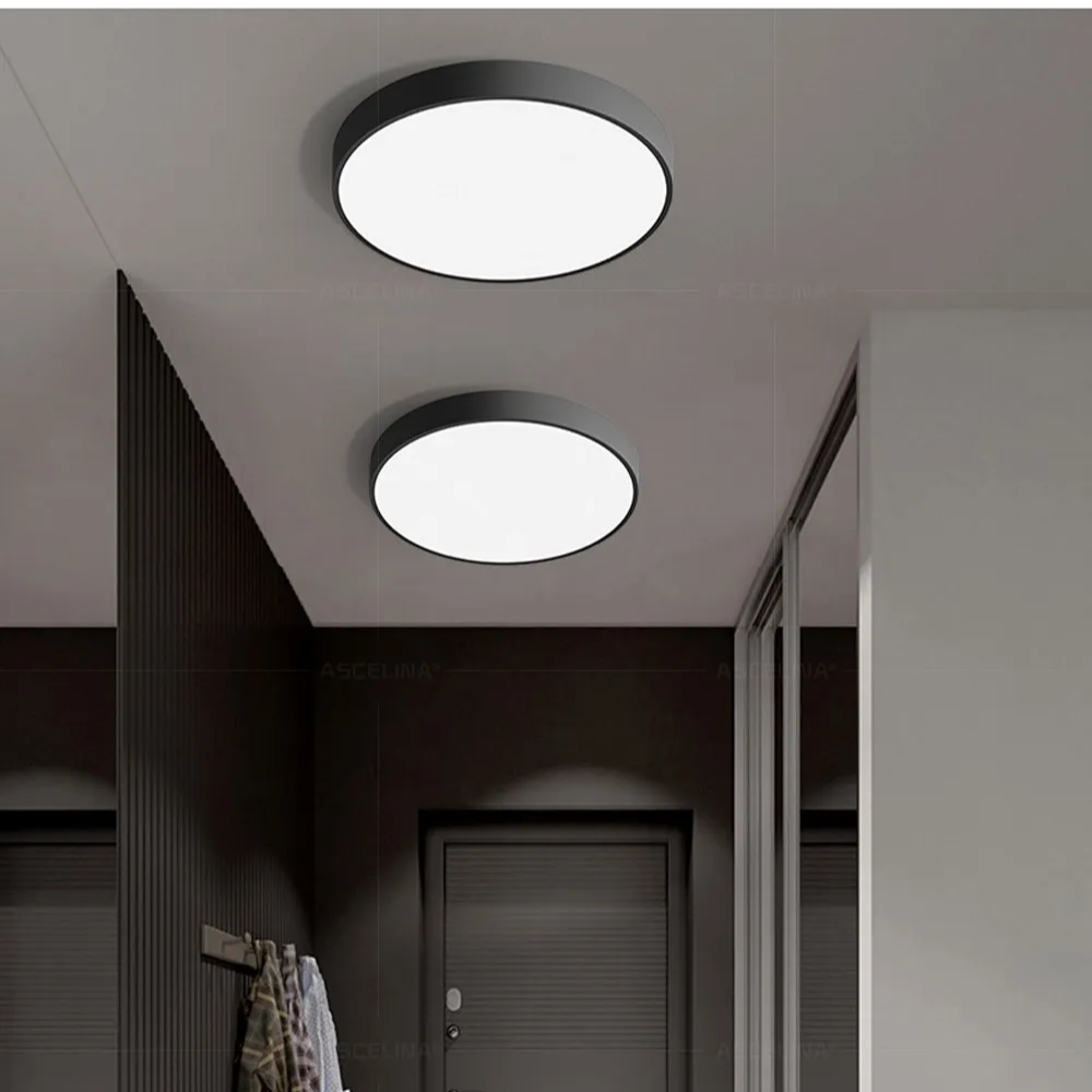 Modern Round Flush Mount Ceiling Light with Slim Frame LED Light