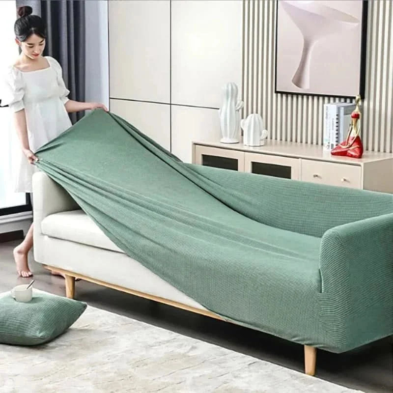 Non-Slip Jacquard Sofa Cover Stretch Couch Slipcover Machine Washable Pet-Friendly Furniture Protector for Living Room