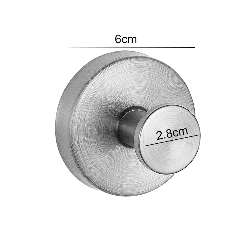 Suction Cup Hooks Heavy Duty Stainless Steel Wall Hook for Bathroom Kitchen Tile Glass and Mirror No Drilling Removable