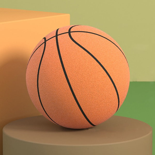 Silent Indoor Basketball Noise Reducing Soft Bounce Foam Ball for Quiet Dribbling Practice at Home and Kids Room