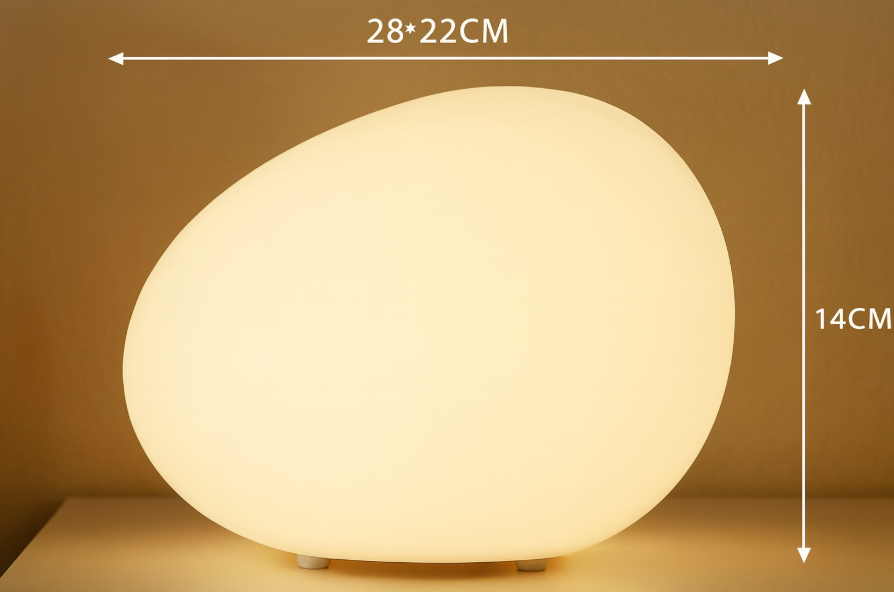 Modern Solar Table Lamp With Color-Changing Glow — Harbor Light Co.