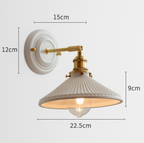 Vintage Ceramic Wall Sconce With Warm LED Glow — Harbor Light Co.