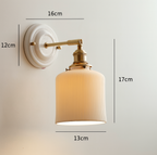 Vintage Ceramic Wall Sconce With Warm LED Glow — Harbor Light Co.