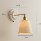 Vintage Ceramic Wall Sconce With Warm LED Glow — Harbor Light Co.