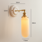 Vintage Ceramic Wall Sconce With Warm LED Glow — Harbor Light Co.