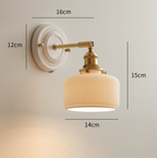 Vintage Ceramic Wall Sconce With Warm LED Glow — Harbor Light Co.