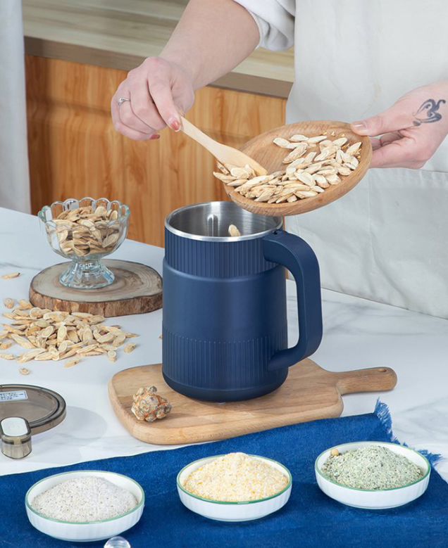 Electric Grain Mill Grinder for Grains Seeds Spices and Coffee Beans Compact Kitchen Mill with Stainless Steel Chamber
