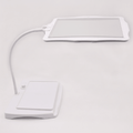 LED Magnifying Lamp with Large Rectangular Lens Desk Magnifier Light with Flexible Gooseneck Rechargeable Reading Magnifier for Crafts and Hobbies