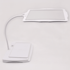 LED Magnifying Lamp with Large Rectangular Lens Desk Magnifier Light with Flexible Gooseneck Rechargeable Reading Magnifier for Crafts and Hobbies