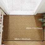 Faux Jute Doormat Non-Slip Woven Entrance Mat Indoor Outdoor Polypropylene Door Rug for Front Door Hallway and Patio