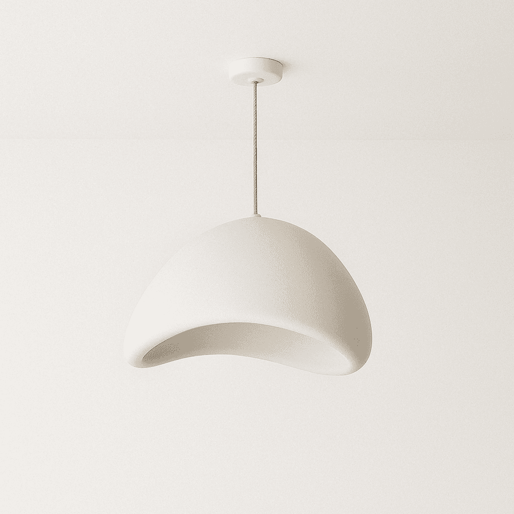 Minimalist Dome Pendant Light with Textured Shade