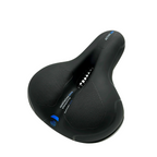 Wide Bike Seat with Memory Foam Padding Gel Shock Absorbing Bicycle Saddle Breathable Comfort Cushion for City and Trekking Bikes
