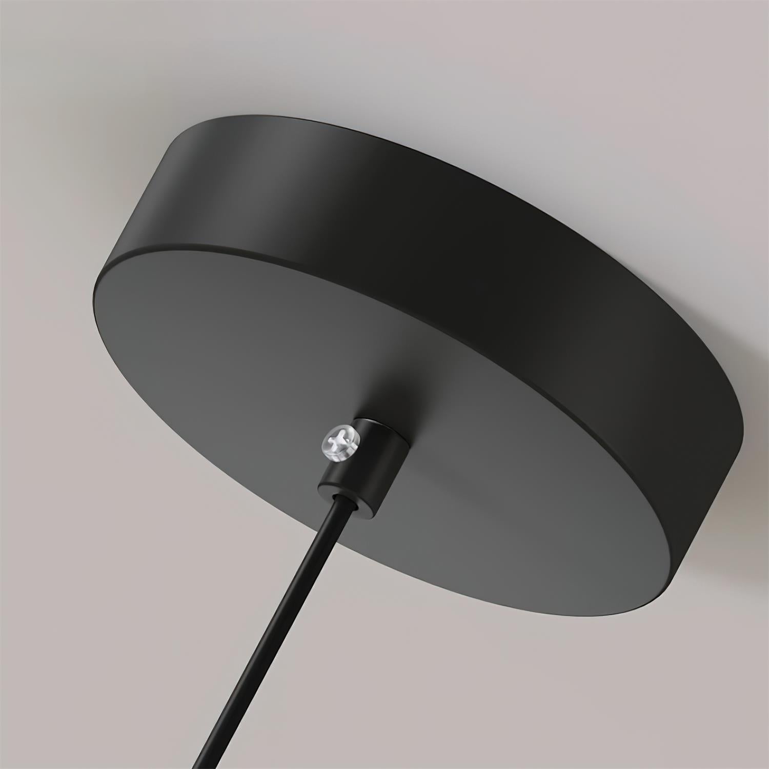 Mid-Century Metal Dome Pendant Light with Opal Glass Diffuser
