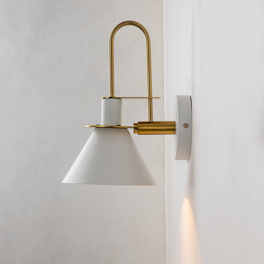 Modern Iron Wall Sconce With Warm LED Glow — Harbor Light Co.