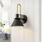 Modern Iron Wall Sconce With Warm LED Glow — Harbor Light Co.