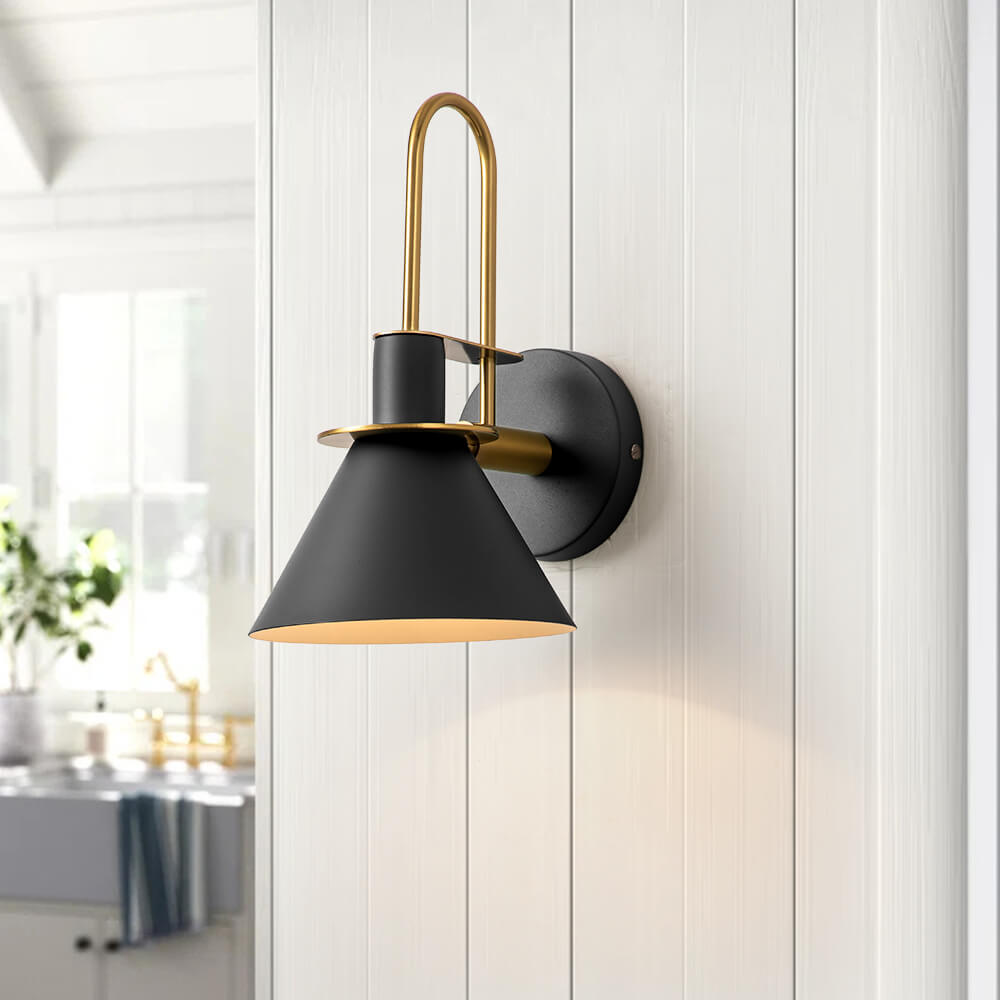 Modern Iron Wall Sconce With Warm LED Glow — Harbor Light Co.