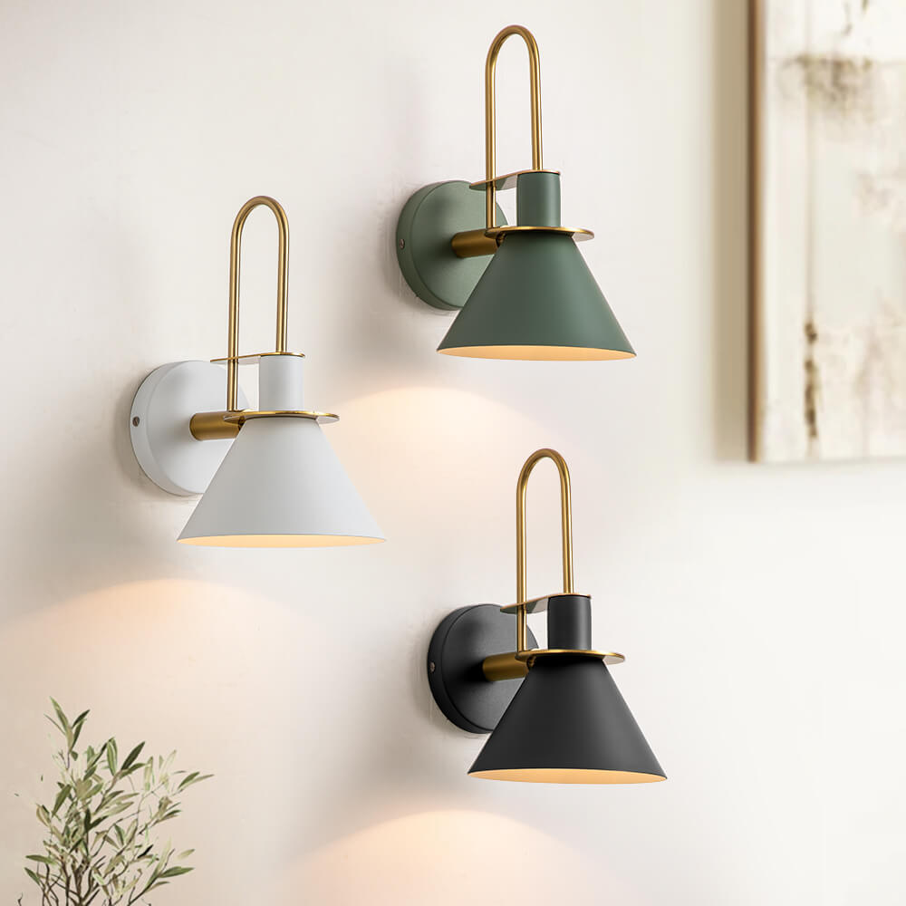 Modern Iron Wall Sconce With Warm LED Glow — Harbor Light Co.