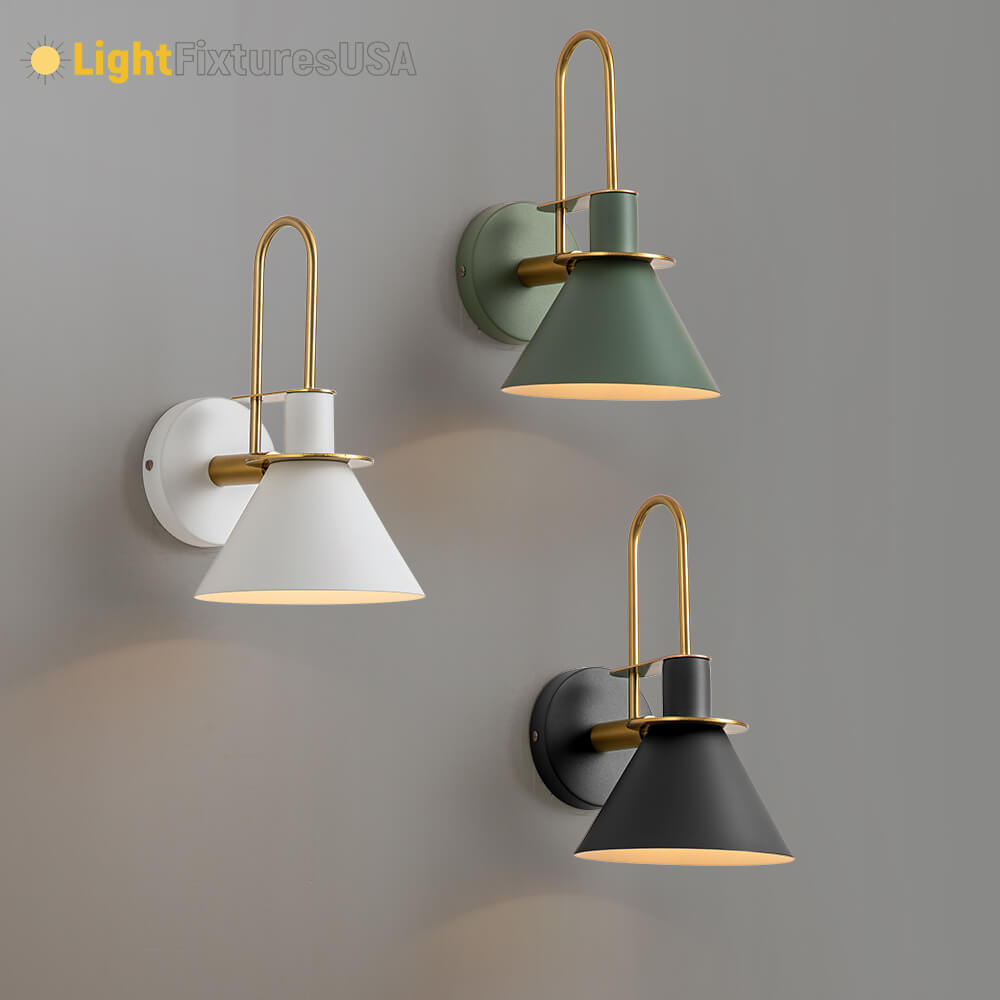 Modern Iron Wall Sconce With Warm LED Glow — Harbor Light Co.