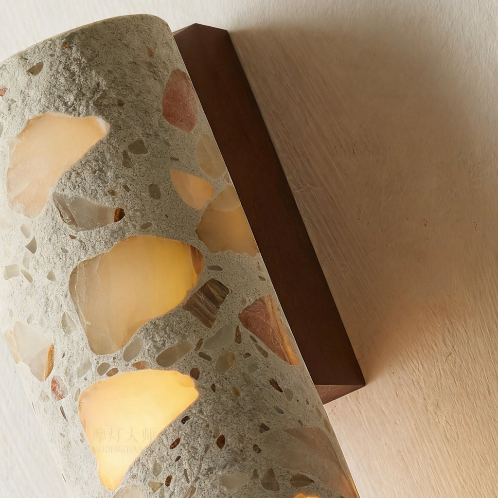 Modern Stone Wall Sconce for Living Room and Bedroom — Harbor Light Co.