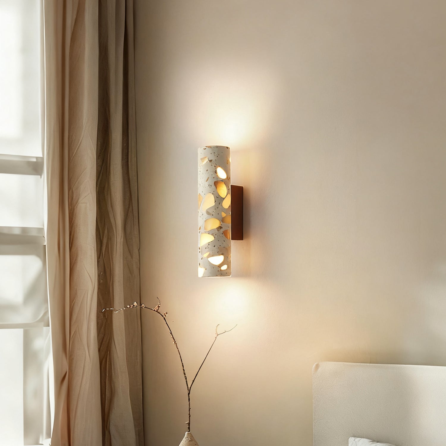 Modern Stone Wall Sconce for Living Room and Bedroom — Harbor Light Co.