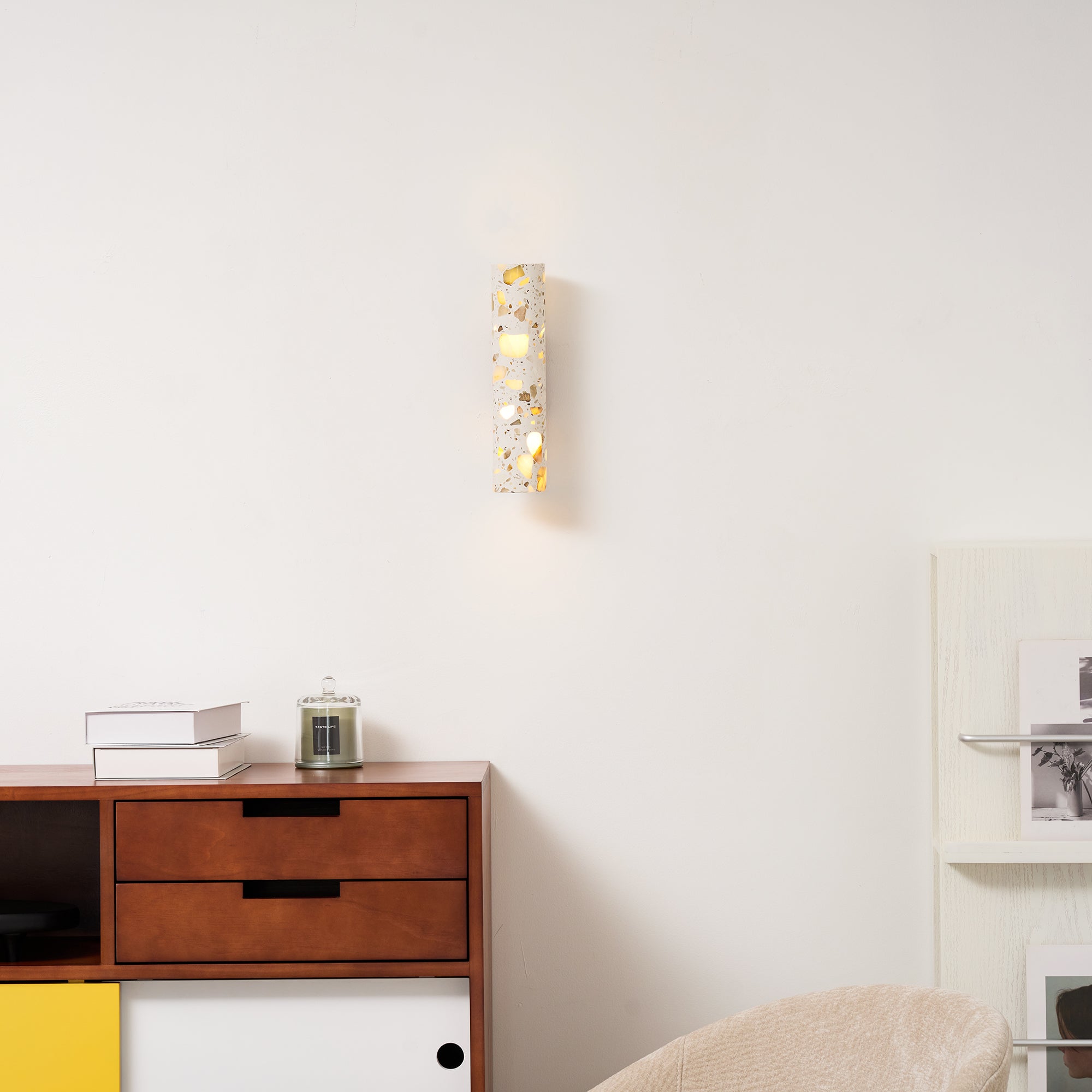 Modern Stone Wall Sconce for Living Room and Bedroom — Harbor Light Co.