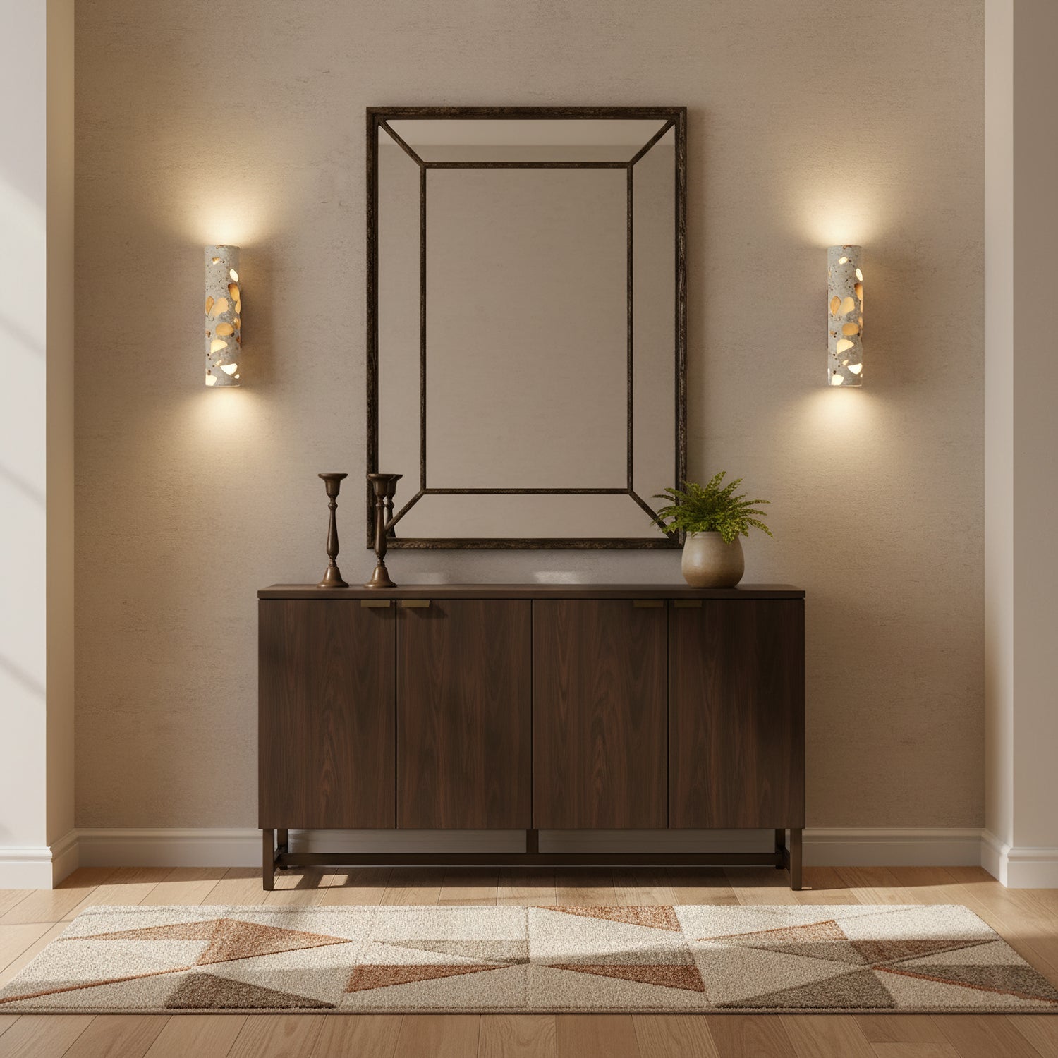 Modern Stone Wall Sconce for Living Room and Bedroom — Harbor Light Co.