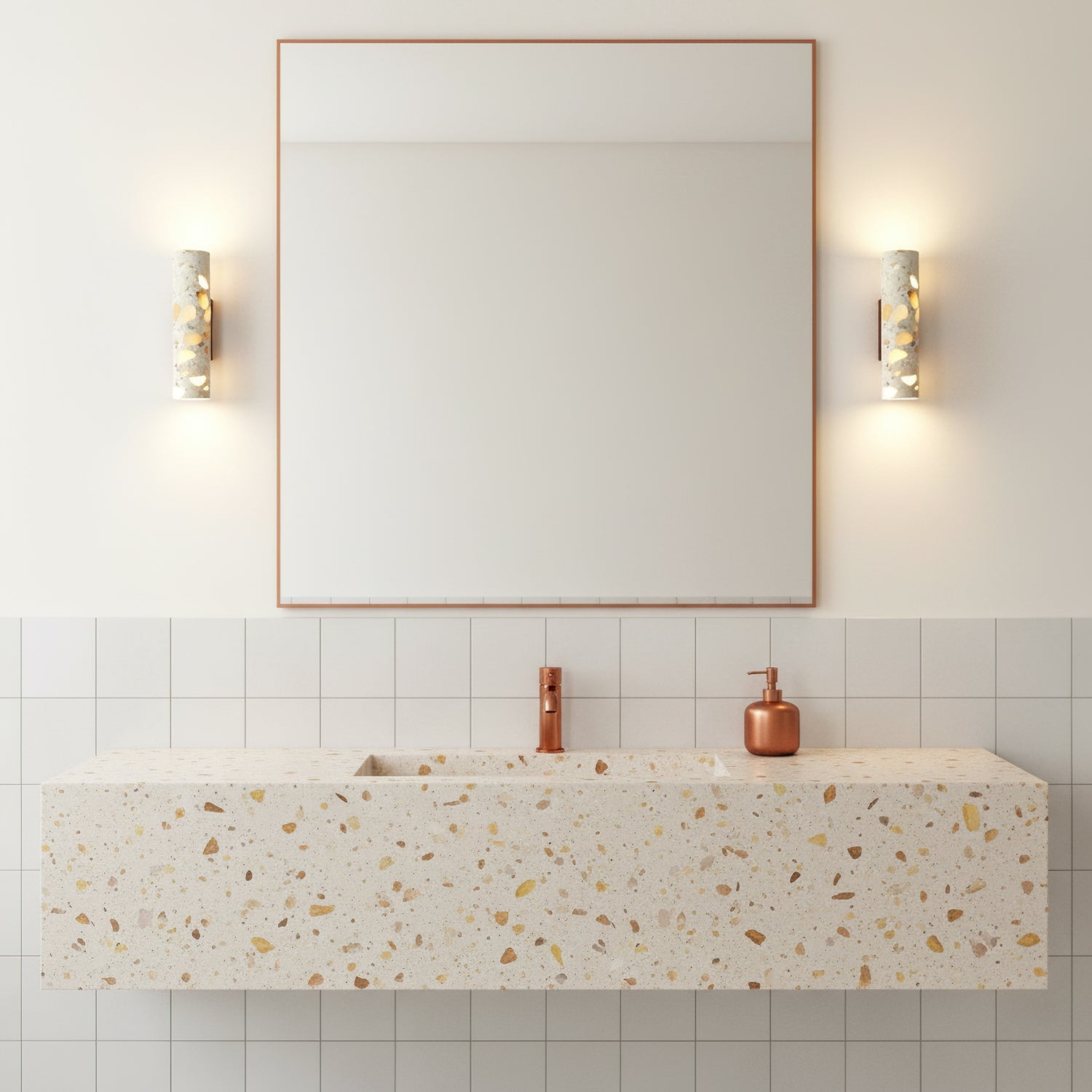Modern Stone Wall Sconce for Living Room and Bedroom — Harbor Light Co.