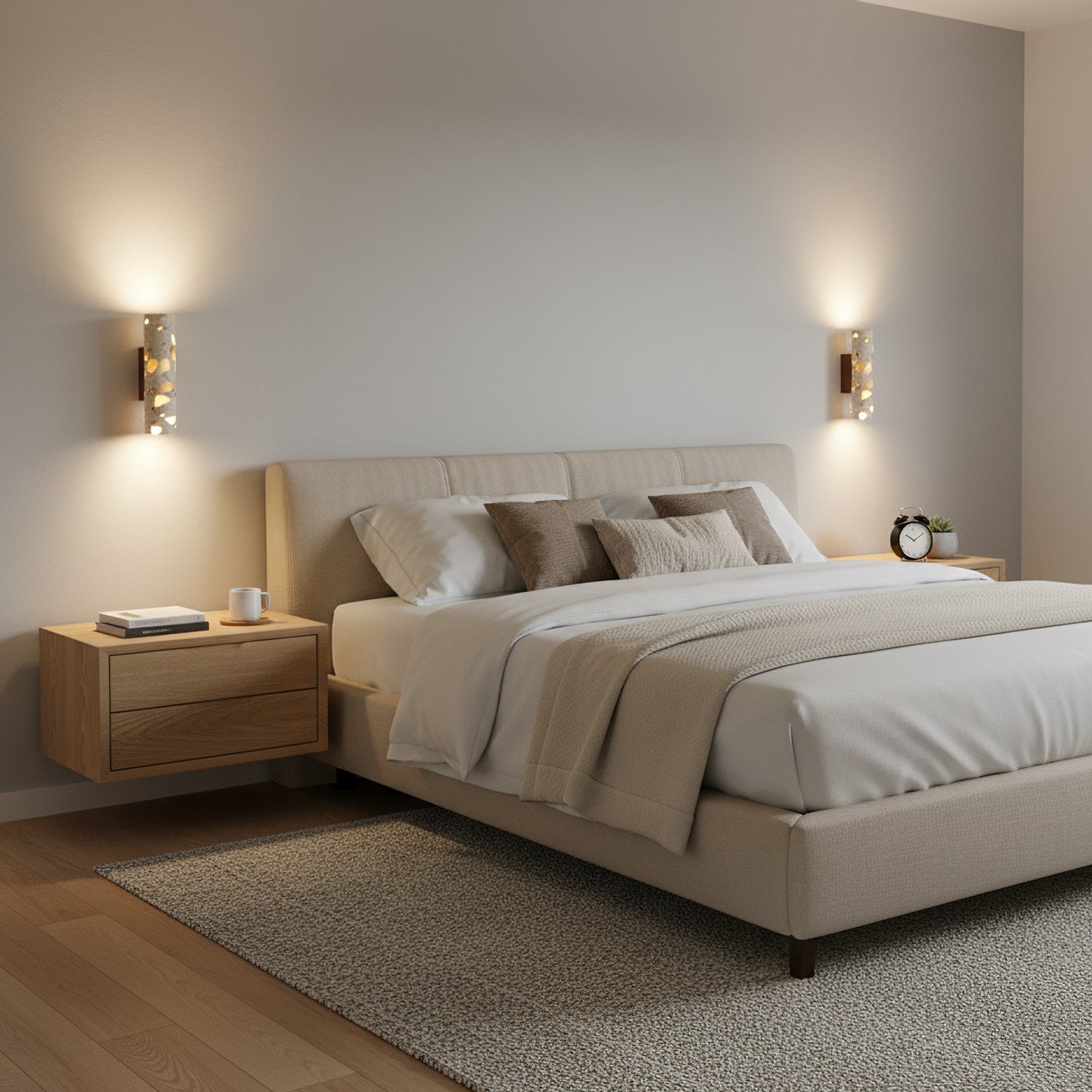 Modern Stone Wall Sconce for Living Room and Bedroom — Harbor Light Co.