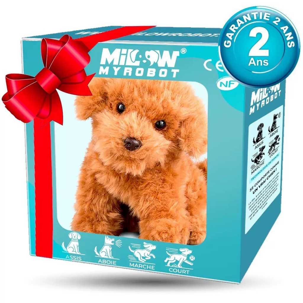 Interactive Plush Puppy Toy Walking Barking Electronic Dog with Tail Wagging and Nodding Head Battery Operated Stuffed Animal for Kids